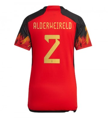 Belgium Toby Alderweireld #2 Replica Home Stadium Shirt for Women World Cup 2022 Short Sleeve